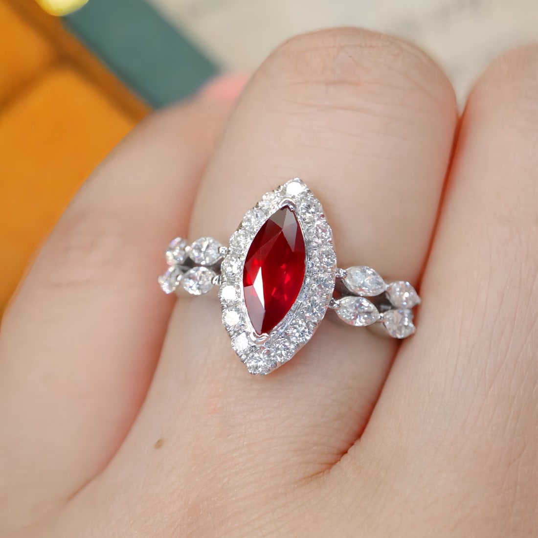 14k Gold 1.76 Ctw Natural Ruby & Diamond Ring - 5