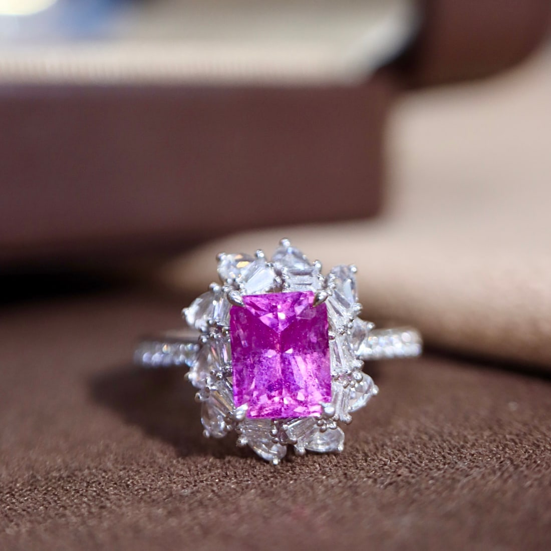 14k Gold 2.75 Ctw Natural Sapphire & Diamond Ring - 5