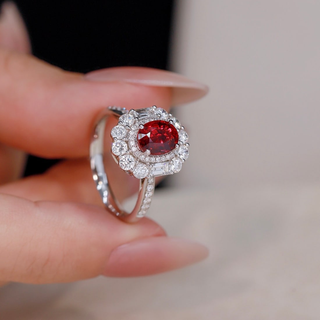 14k Gold 2.89 Ctw Natural Ruby & Diamond Ring/pendant( Without Chain ) - 8