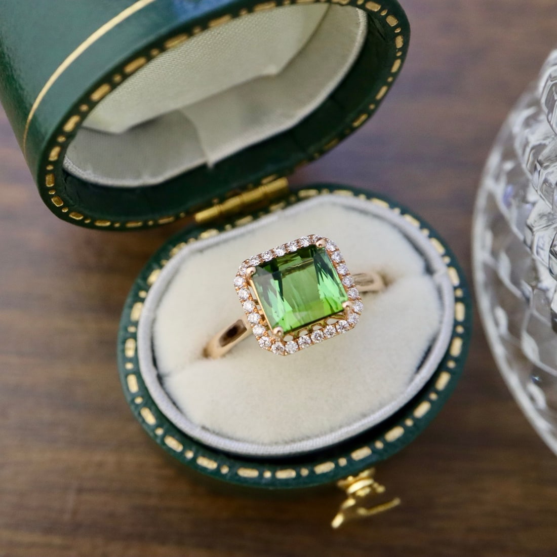 14k Gold 2.61 Ctw Natural Tourmaline & Diamond Ring - 2