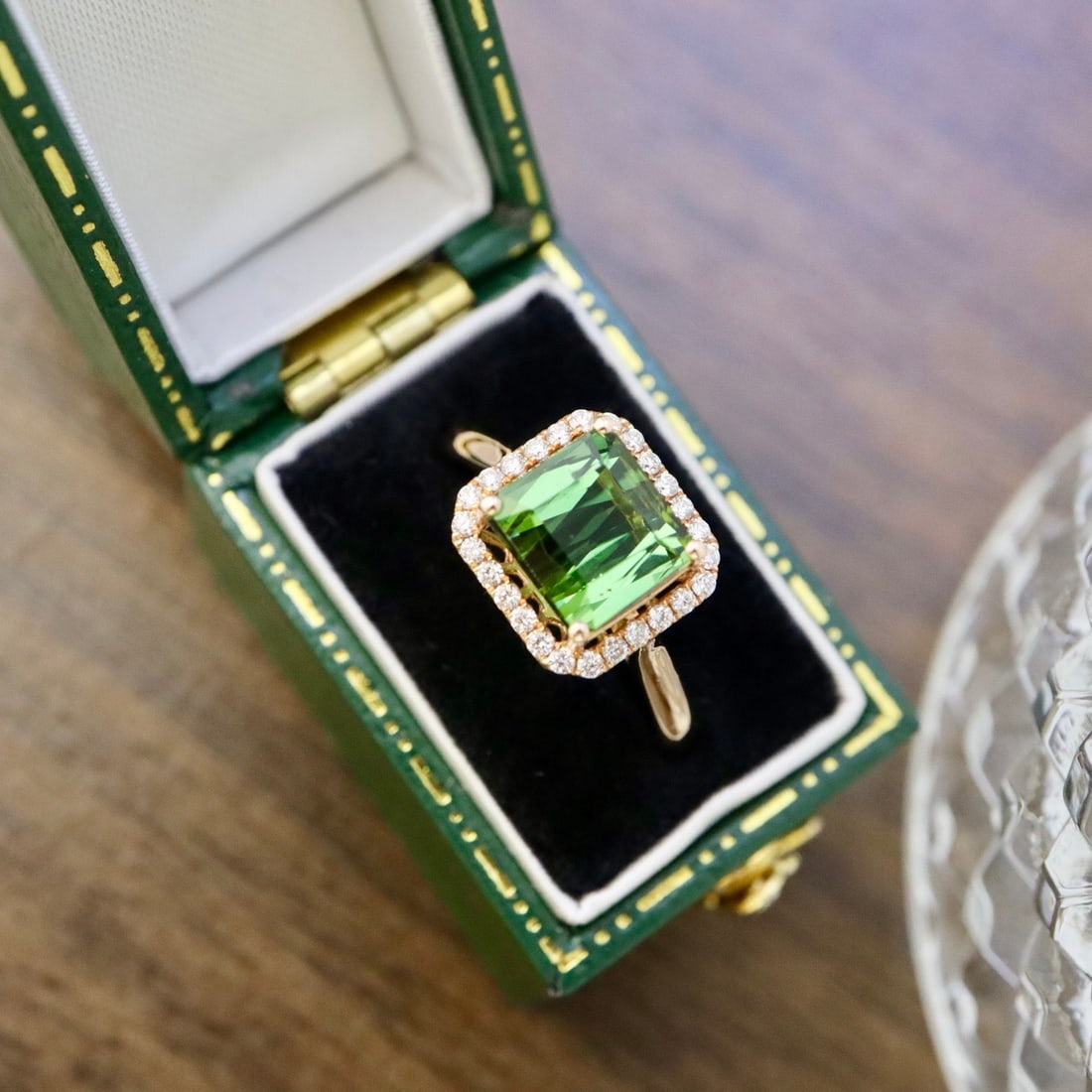 14k Gold 2.61 Ctw Natural Tourmaline & Diamond Ring - 3