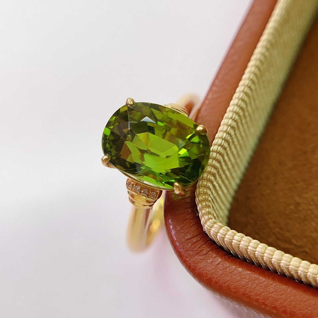 14k Gold 4.35 Ct Natural Tourmaline & Diamond Ring - 4
