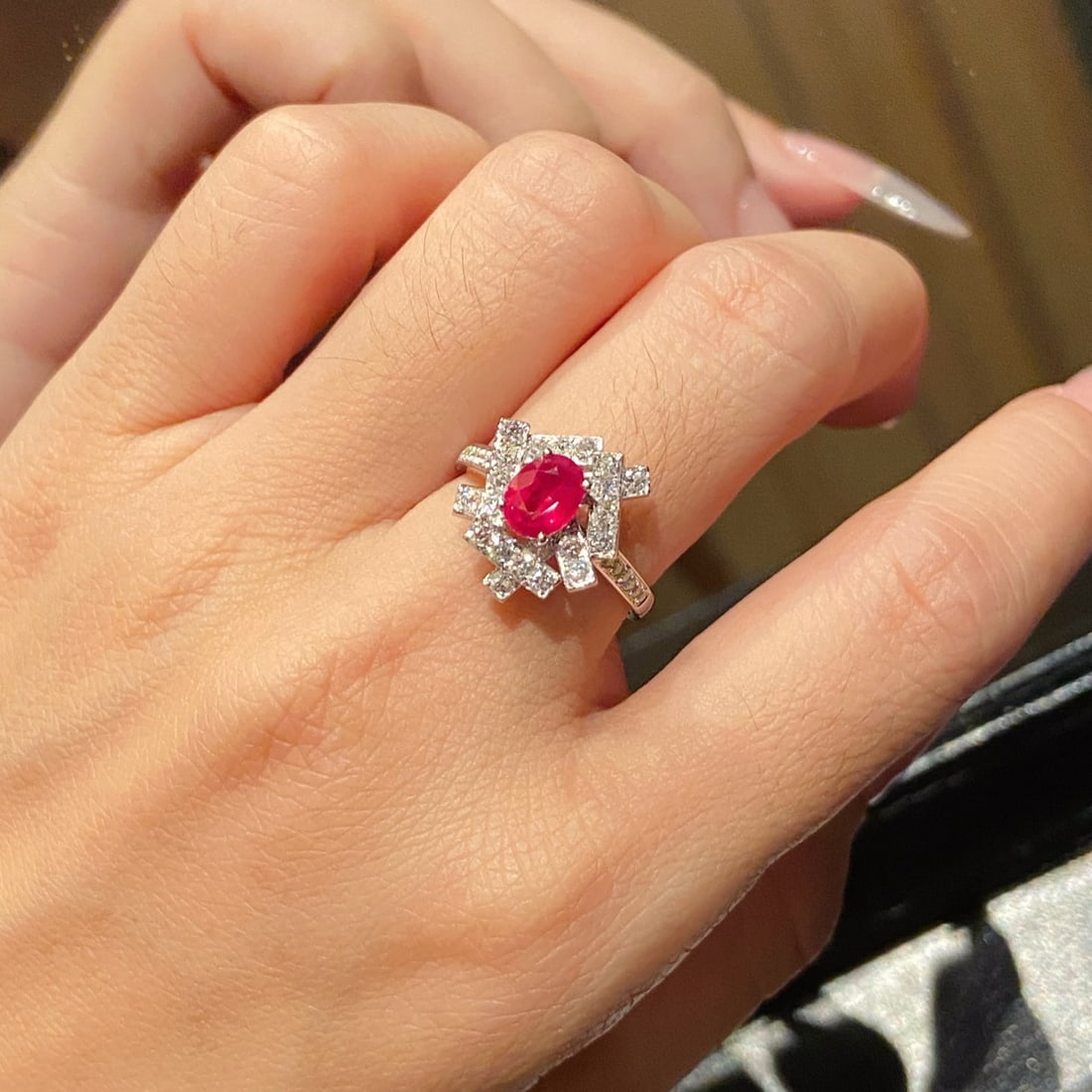 14k Gold 1.02 Ct Natural Ruby & Diamond Ring - 3