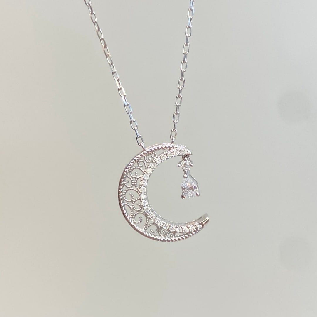 14k Gold 0.23 Ctw Natural H Diamond Necklace - 4