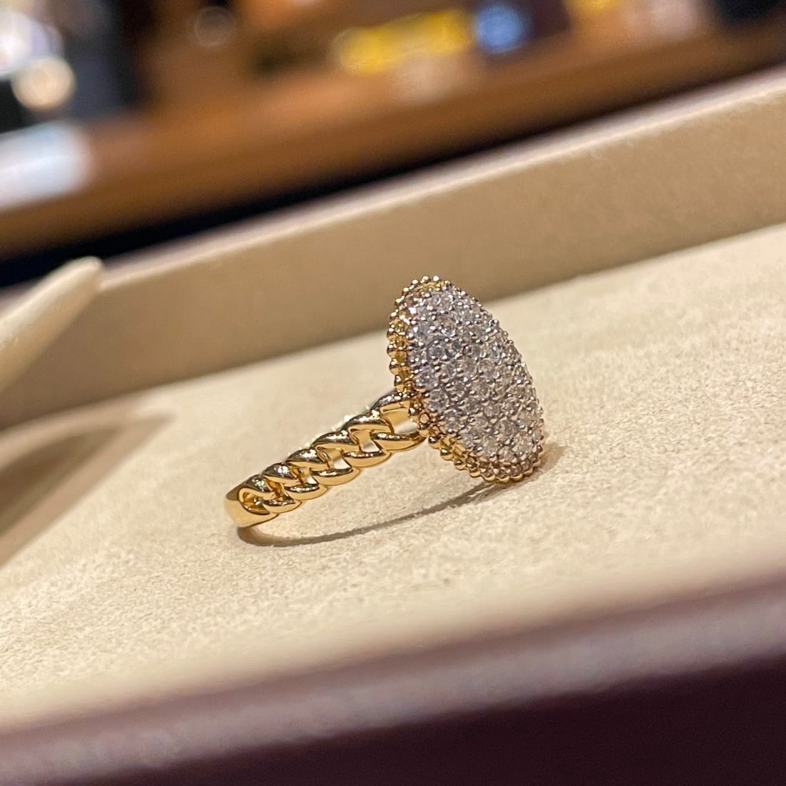 14k Gold 0.30 Ct Natural H Diamond Ring - 8