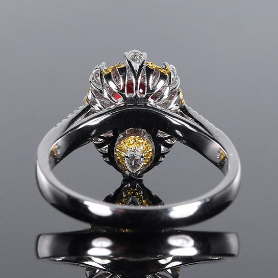 14k Gold 1.58 Ctw Natural Ruby & Diamond Ring/pendant( Without Chain ) - 4