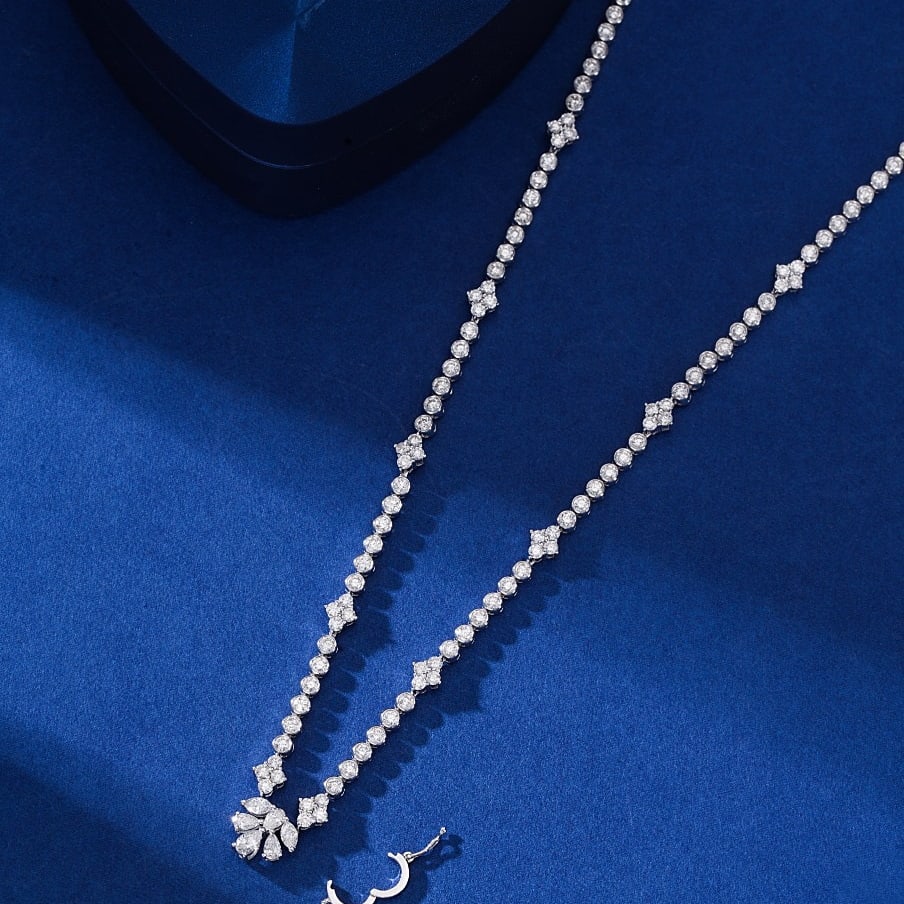14k Gold 2.54 Ctw Natural H Diamond Necklace - 3