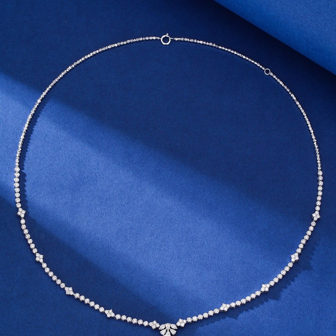 14k Gold 2.54 Ctw Natural H Diamond Necklace - 5