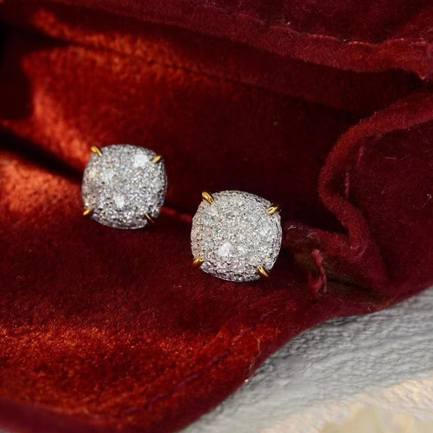 14k Gold 0.66 Ct Natural H Diamond Earrings: Ref:231092268 // gold content:14k gold // main gemstone:diamond // shape:round // carat weight:0. 66ct // clarity grade:vs-si // color:h // treatment:natural // cut grade:g // Condition: New Low