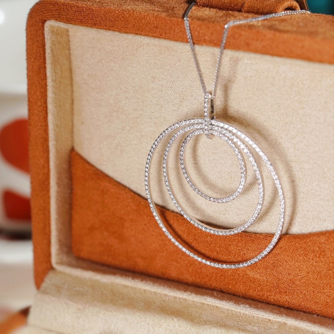 14k Gold 1.20 Ct Natural H Diamond Pendant( Without Chain ) - 7