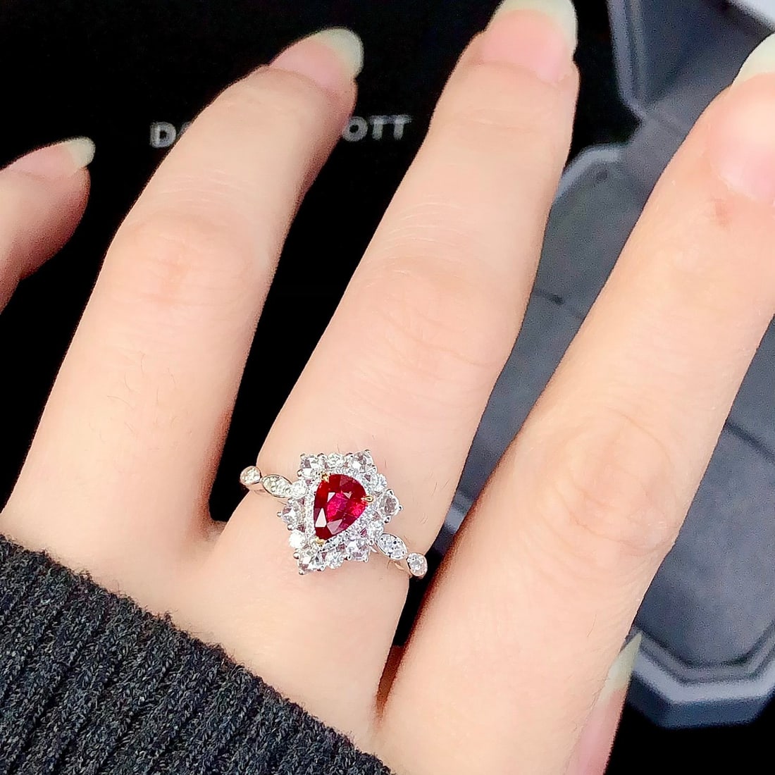 14k Gold 1.07 Ctw Natural Ruby & Diamond Ring - 5