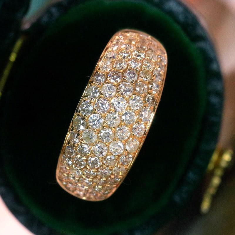 14k Gold 1.30 Ct Natural H Diamond Ring - 2