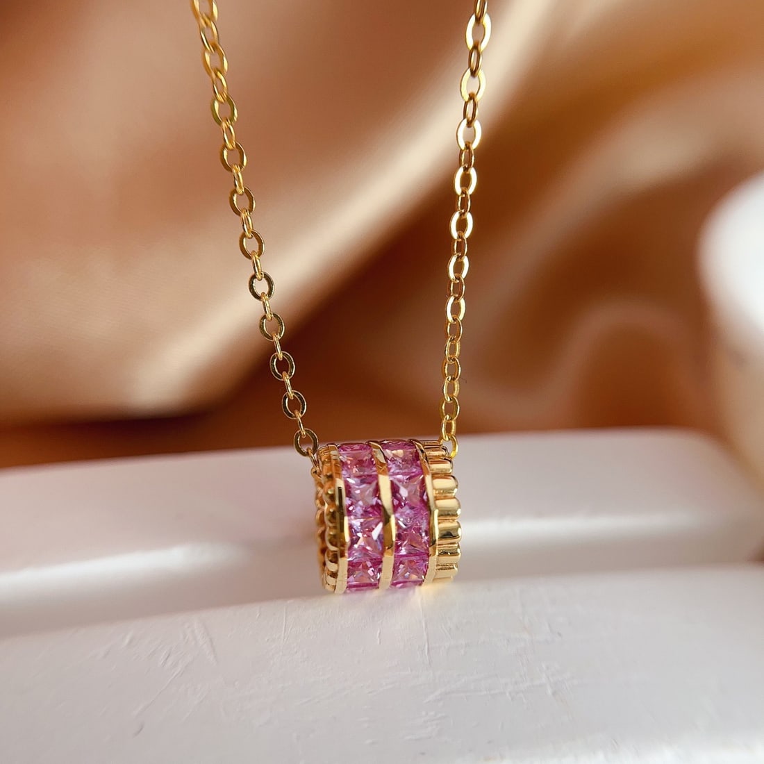 14k Gold 2.60 Ct Natural Sapphire Pendant( Without Chain ) - 2