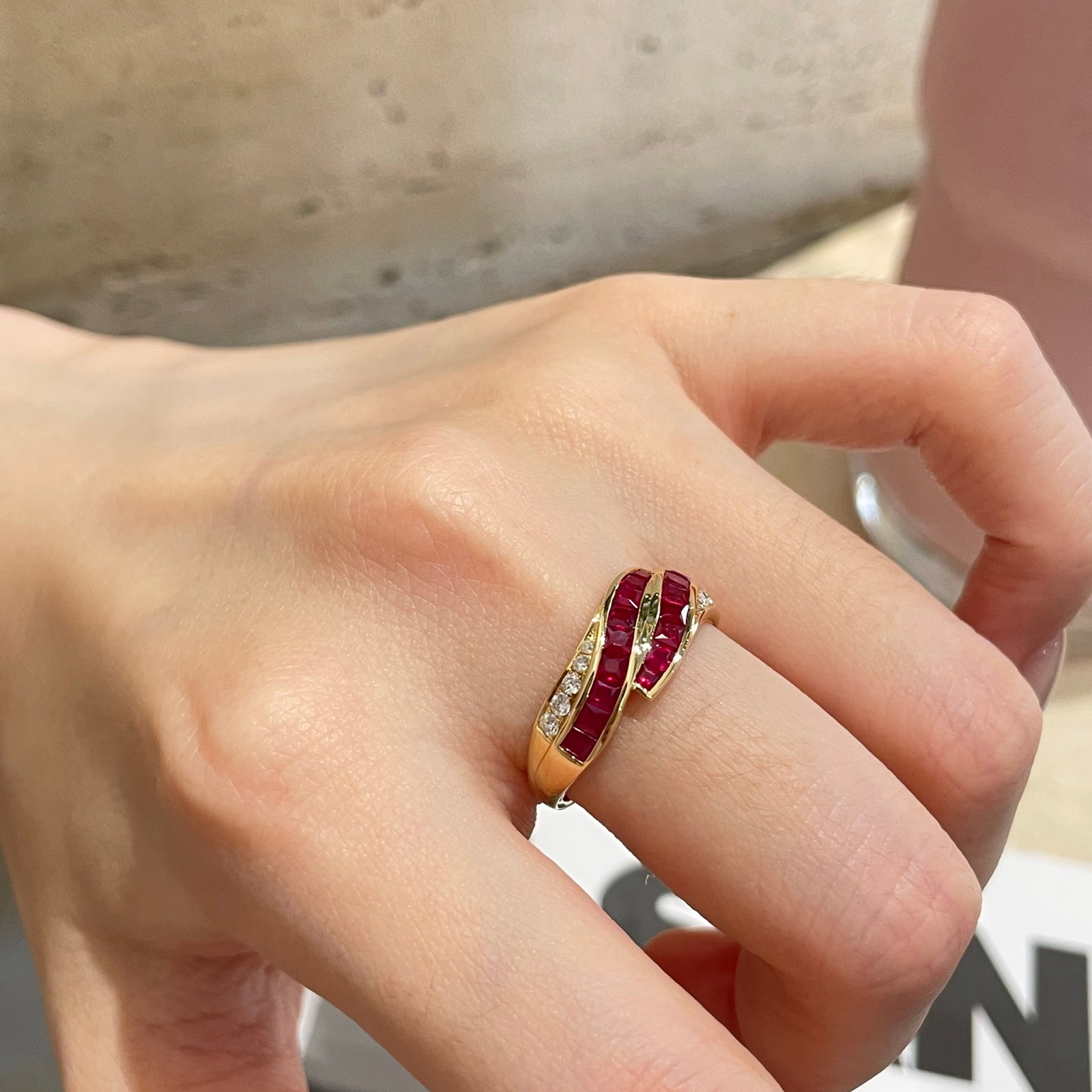 14k Gold 1 Ct Natural Ruby & Diamond Ring - 3