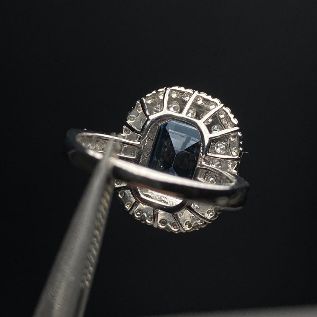14k Gold 4.93 Ctw Natural Aquamarine & Diamond Ring - 6