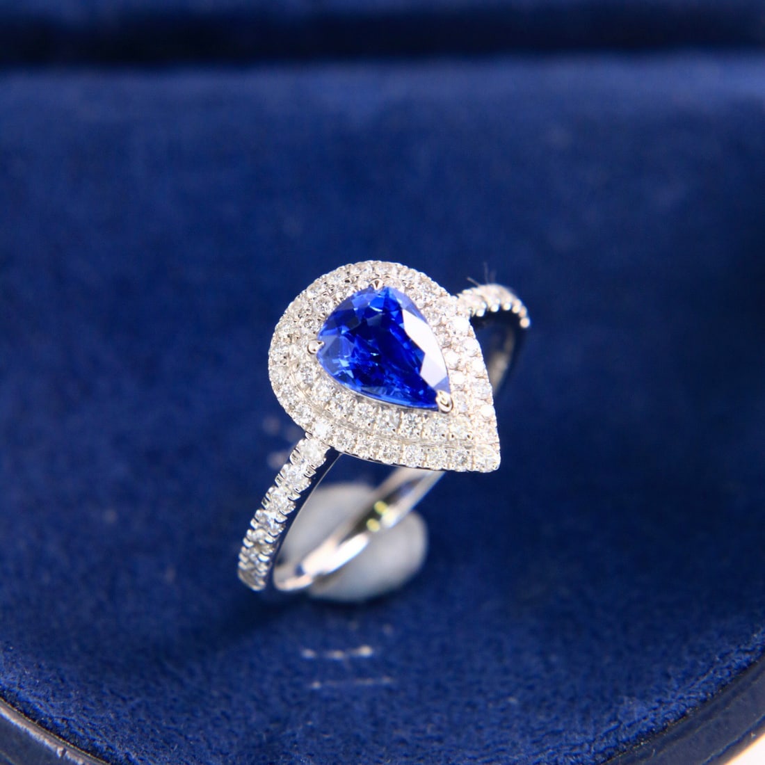 14k Gold 1.52 Ctw Natural Sapphire & Diamond Ring - 2