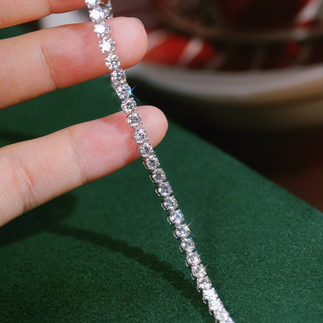14k Gold 5.00 Ct Natural H Diamond Bracelet - 5