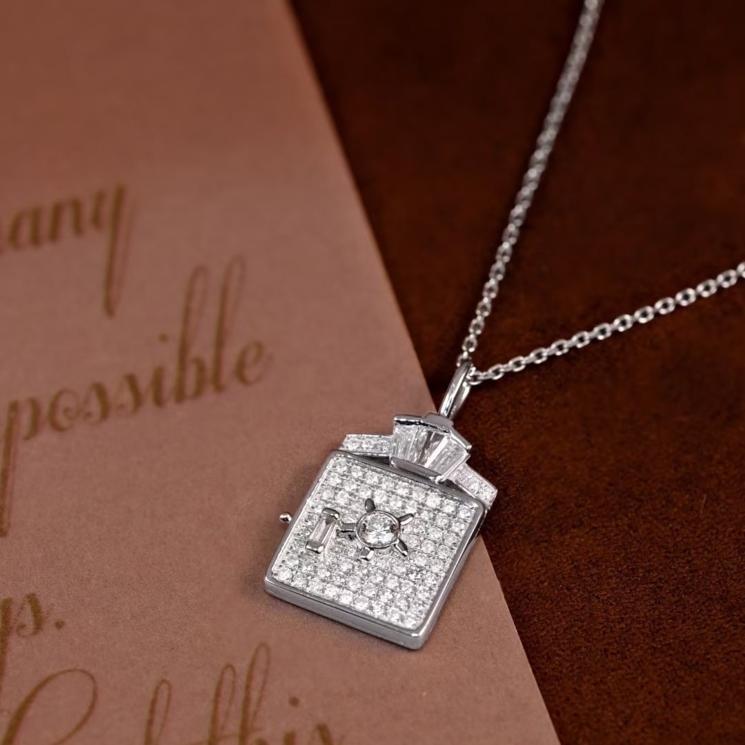 14k Gold 0.85 Ct Natural H Diamond Pendant( Without Chain ) - 2