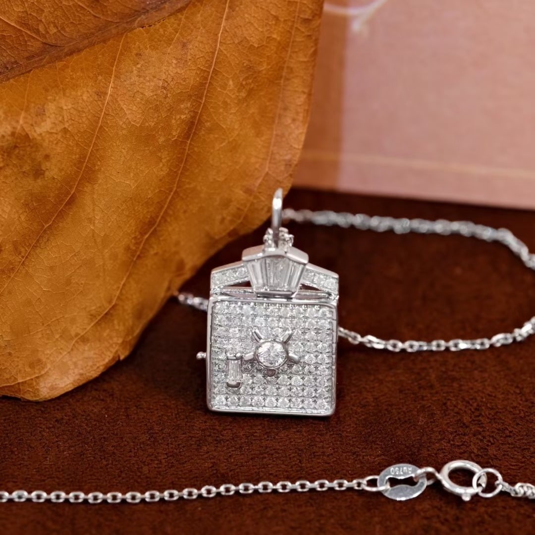 14k Gold 0.85 Ct Natural H Diamond Pendant( Without Chain ) - 3
