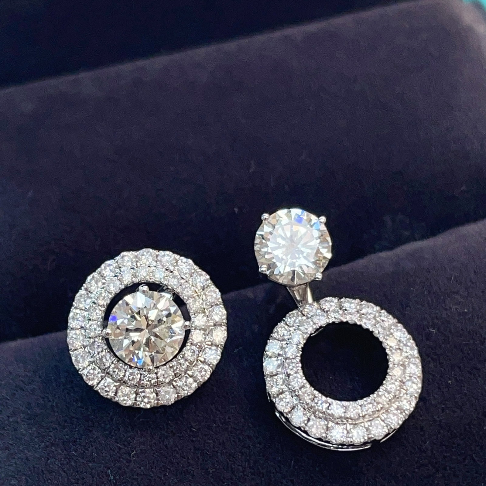 14k Gold 1.86 Ctw Natural H Diamond Earrings - 2