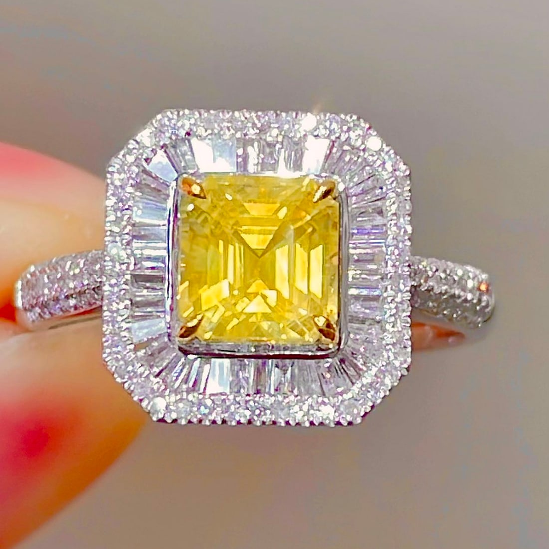 14k Gold 2.03 Ctw Natural Sapphire & Diamond Ring - 5
