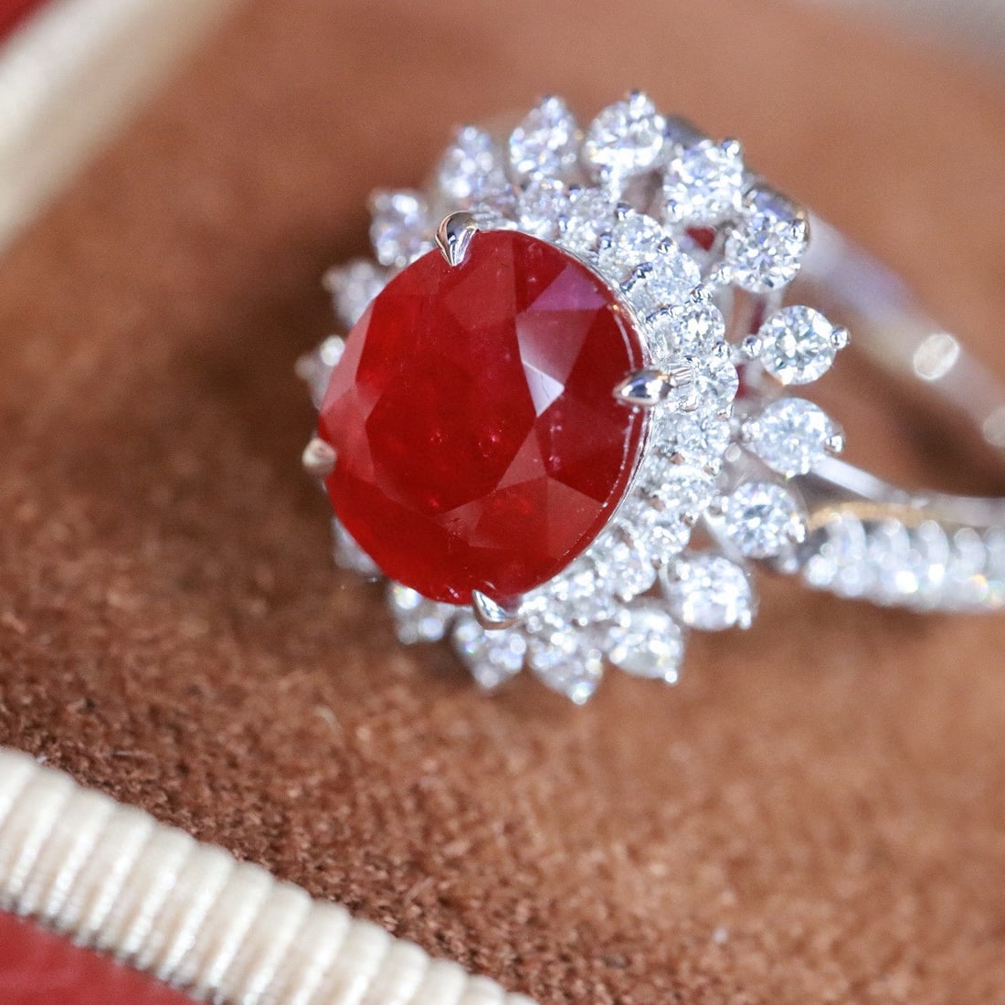 14k Gold 2.61 Ctw Natural Ruby & Diamond Ring/pendant( Without Chain ) - 3