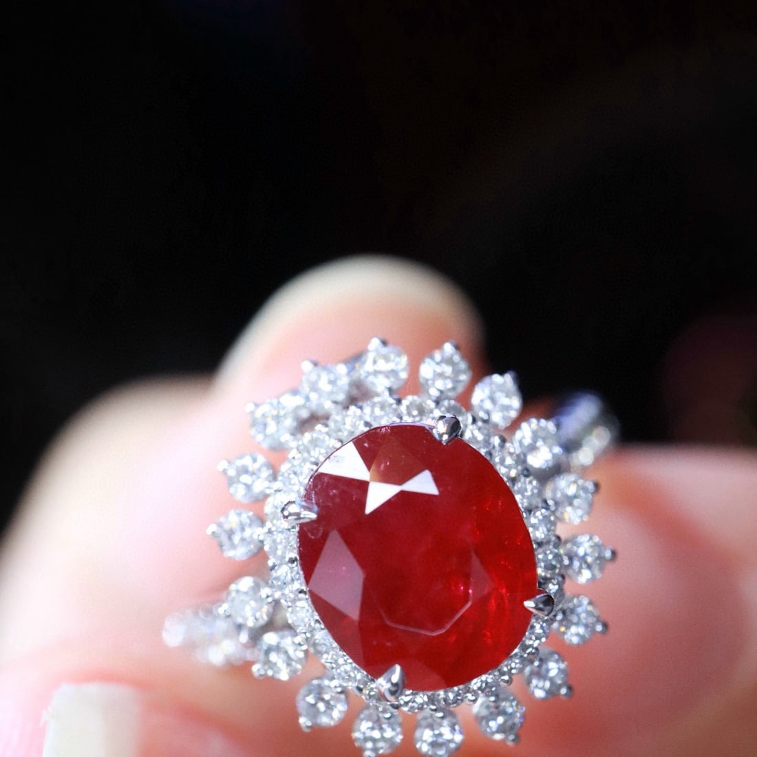 14k Gold 2.61 Ctw Natural Ruby & Diamond Ring/pendant( Without Chain ) - 6