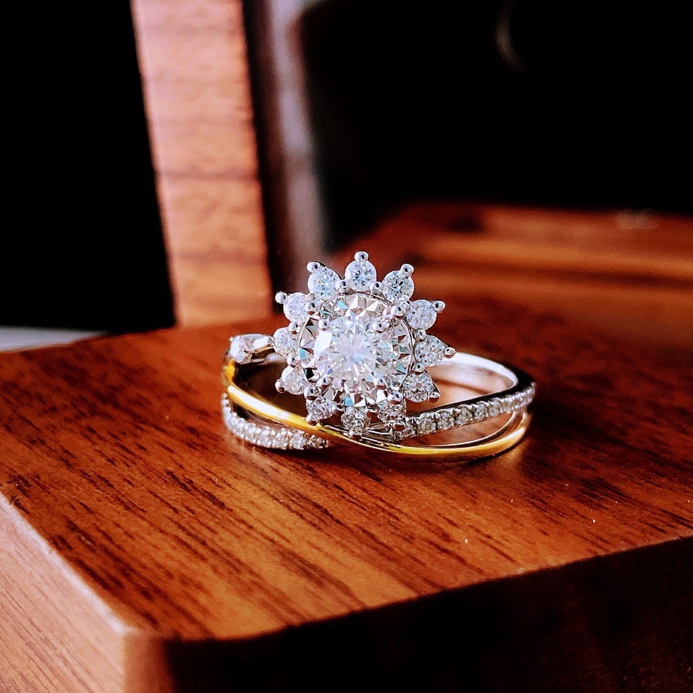 14k Gold 0.3 Ct Natural H Diamond Ring: Ref:231094231 // gold content:14k gold // ring size:7. 25us // // main gemstone:diamond // shape:round // carat weight:0. 3ct // clarity grade:vs-si // color:h // treatment:natural // cut grade:g //