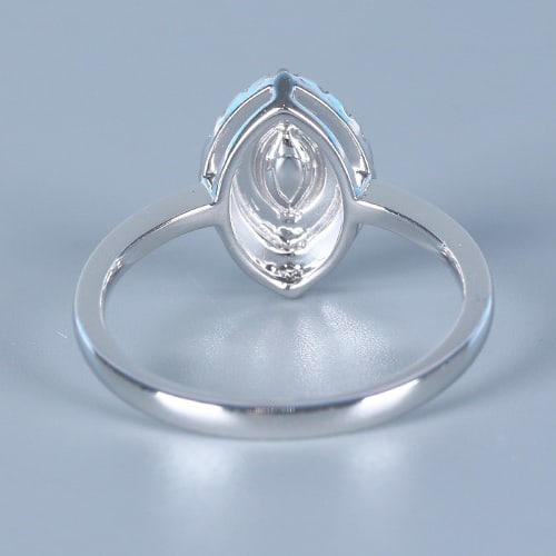 14k Gold 0.37 Ctw Natural Pink Diamond & Diamond Ring - 4