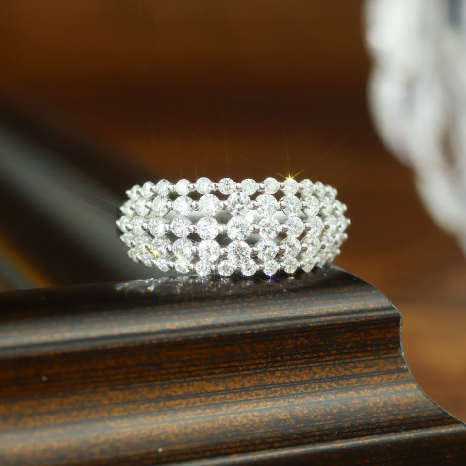 14k Gold 1.15 Ct Natural H Diamond Ring - 6