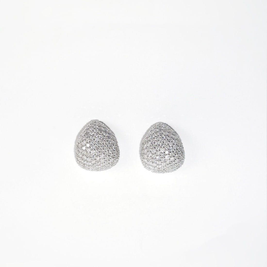 14k Gold 3.30 Ct Natural H Diamond Earrings - 5