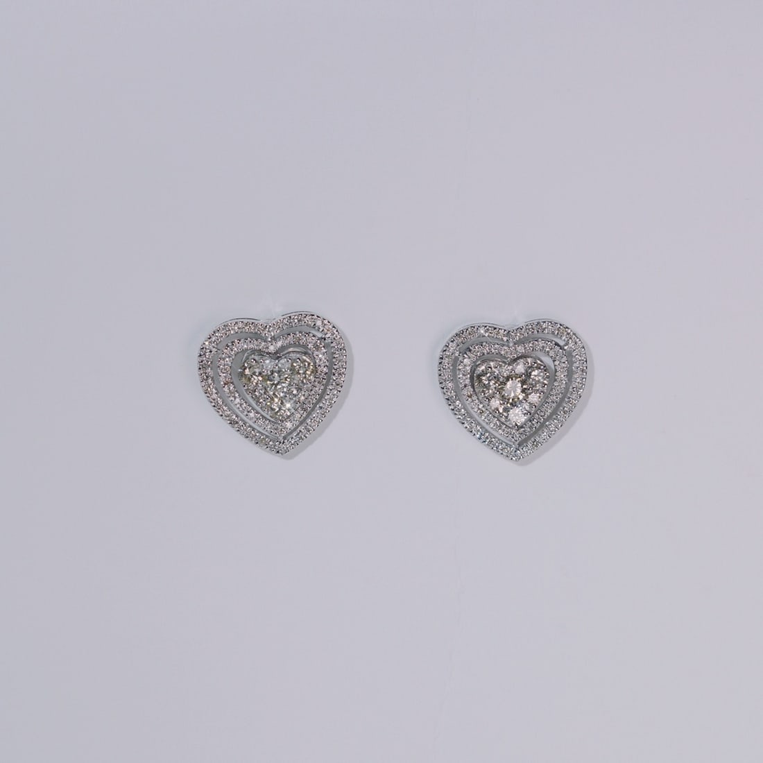 14k Gold 1.00 Ct Natural H Diamond Earrings - 5