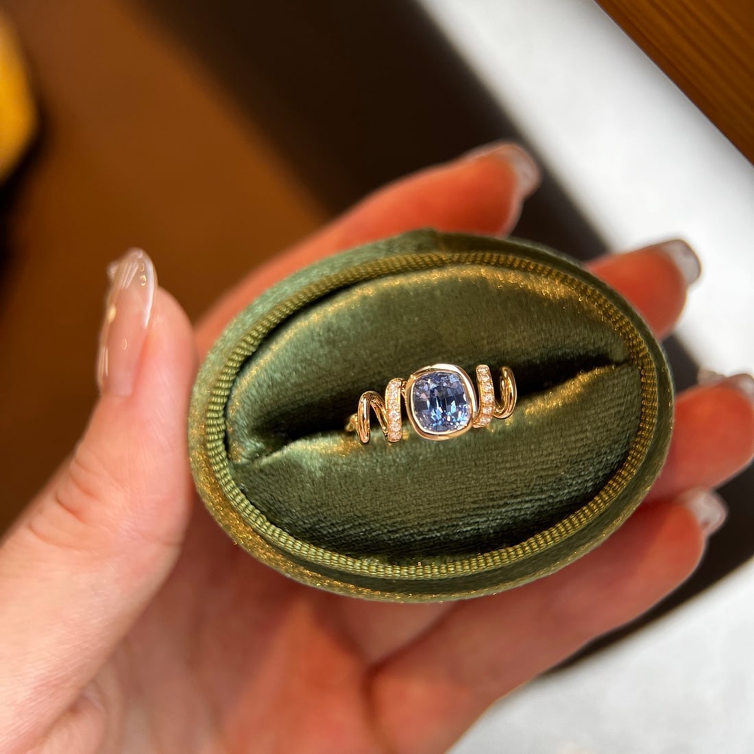 14k Gold 1.27 Ctw Natural Sapphire & Diamond Ring - 3