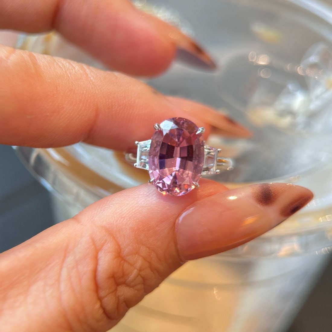 14k Gold 5.44 Ctw Natural Tourmaline & Sapphire Ring - 2