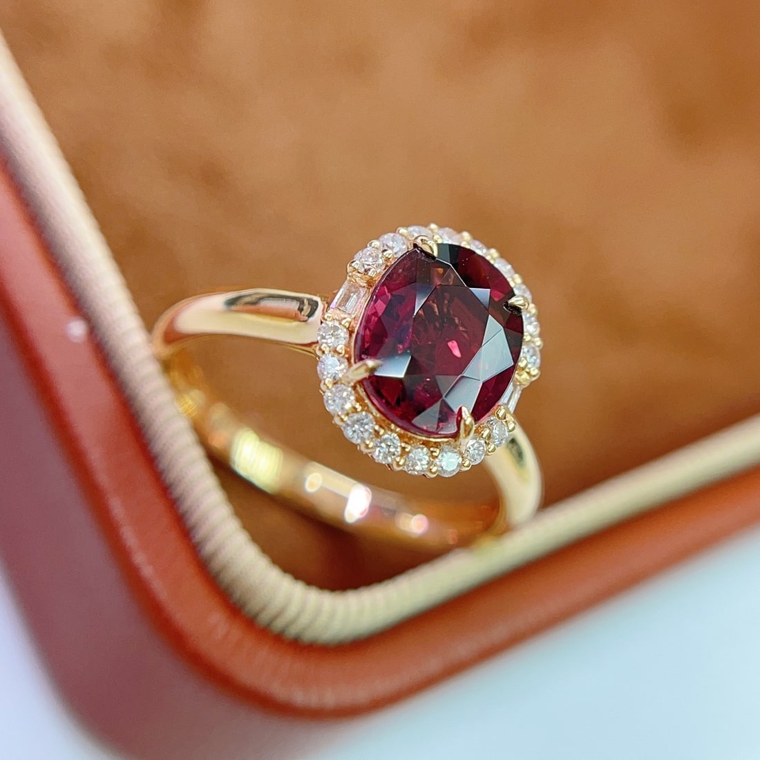 14k Gold 2.99 Ct Natural Tourmaline & Diamond Ring - 2