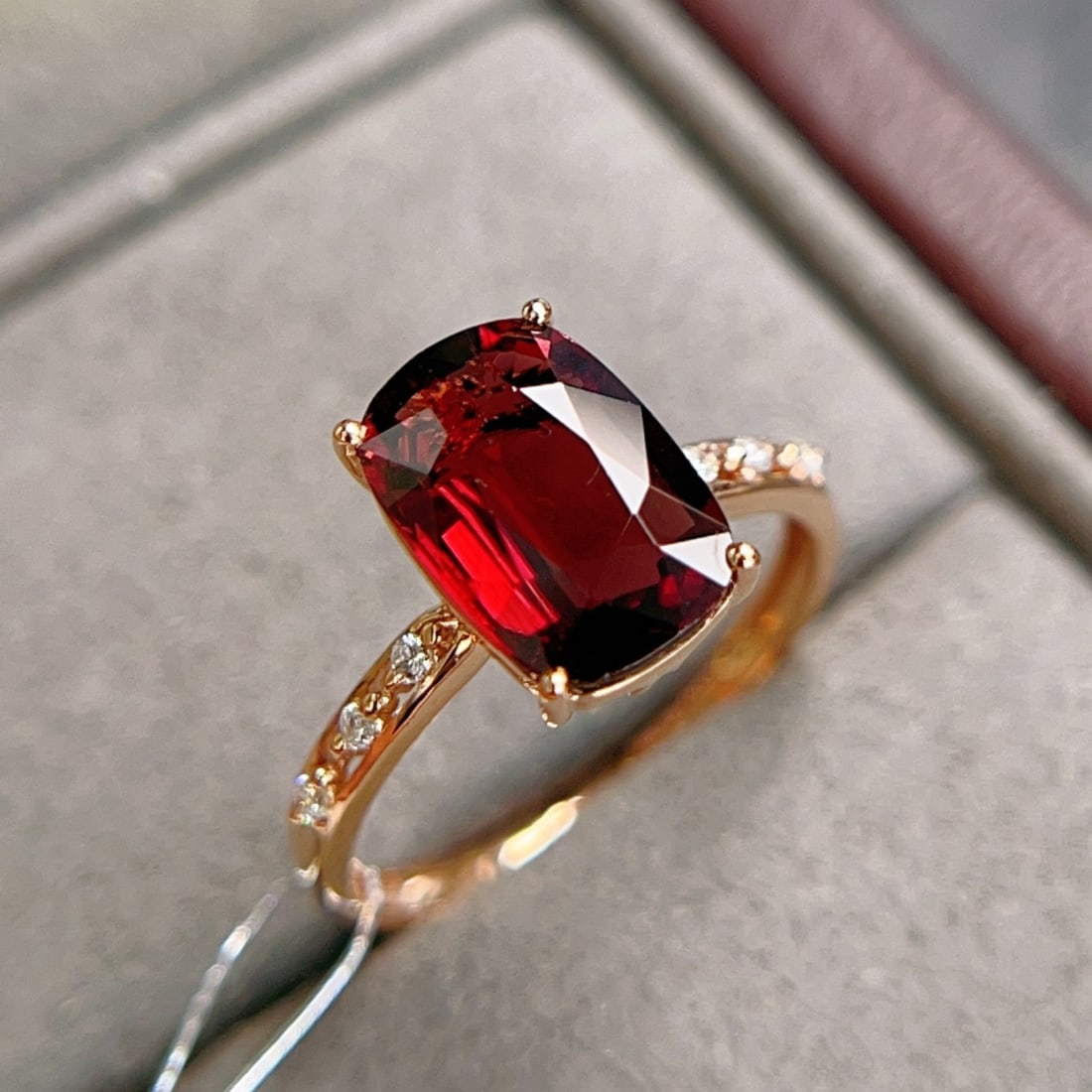 14k Gold 2.61 Ctw Natural Tourmaline & Diamond Ring - 3