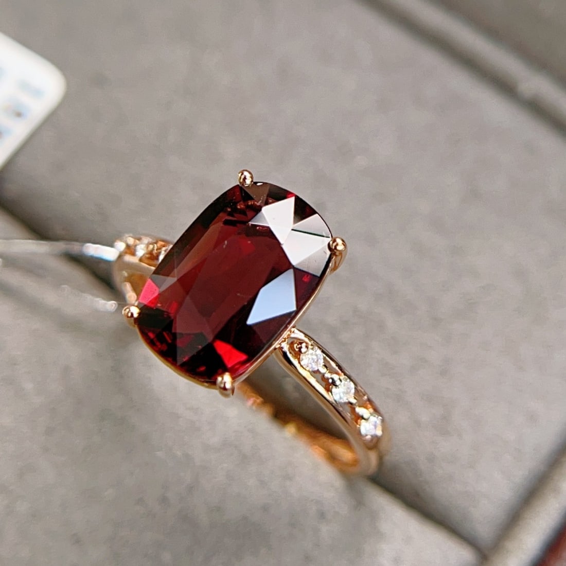 14k Gold 2.61 Ctw Natural Tourmaline & Diamond Ring - 4