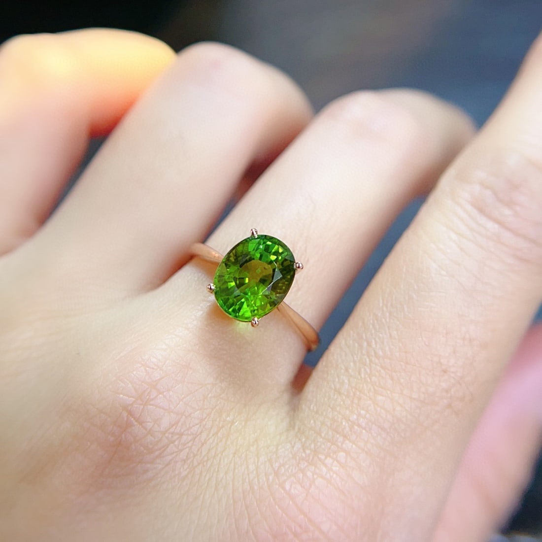 14k Gold 3.25 Ct Natural Tourmaline Ring - 6
