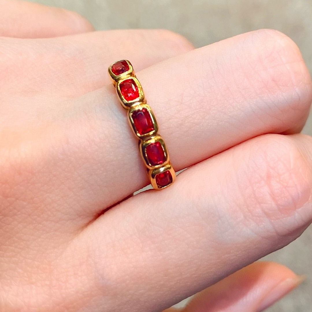 14k Gold 1.09 Ct Natural Spinel Ring - 6