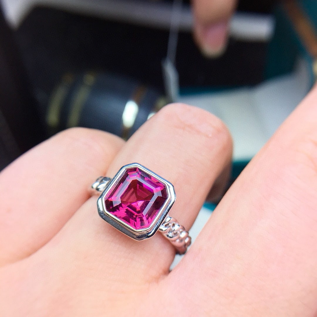 14k Gold 3.6 Ct Natural Tourmaline Ring - 6