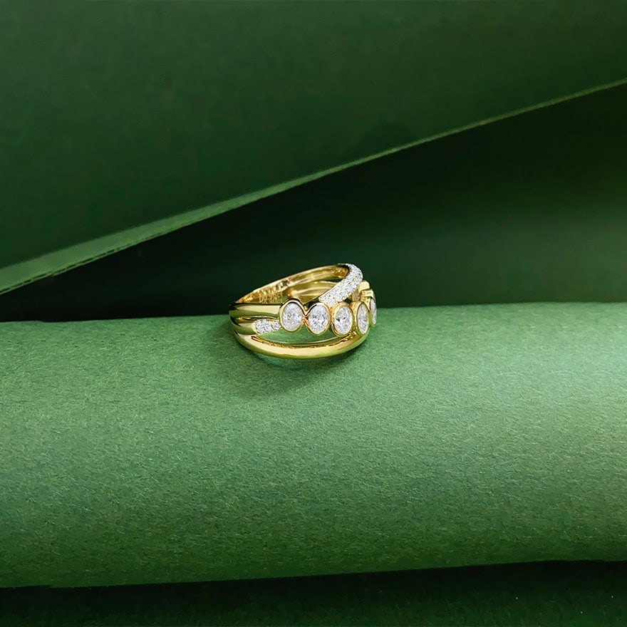 14k Gold 1.2 Ctw Natural H Diamond Ring - 2