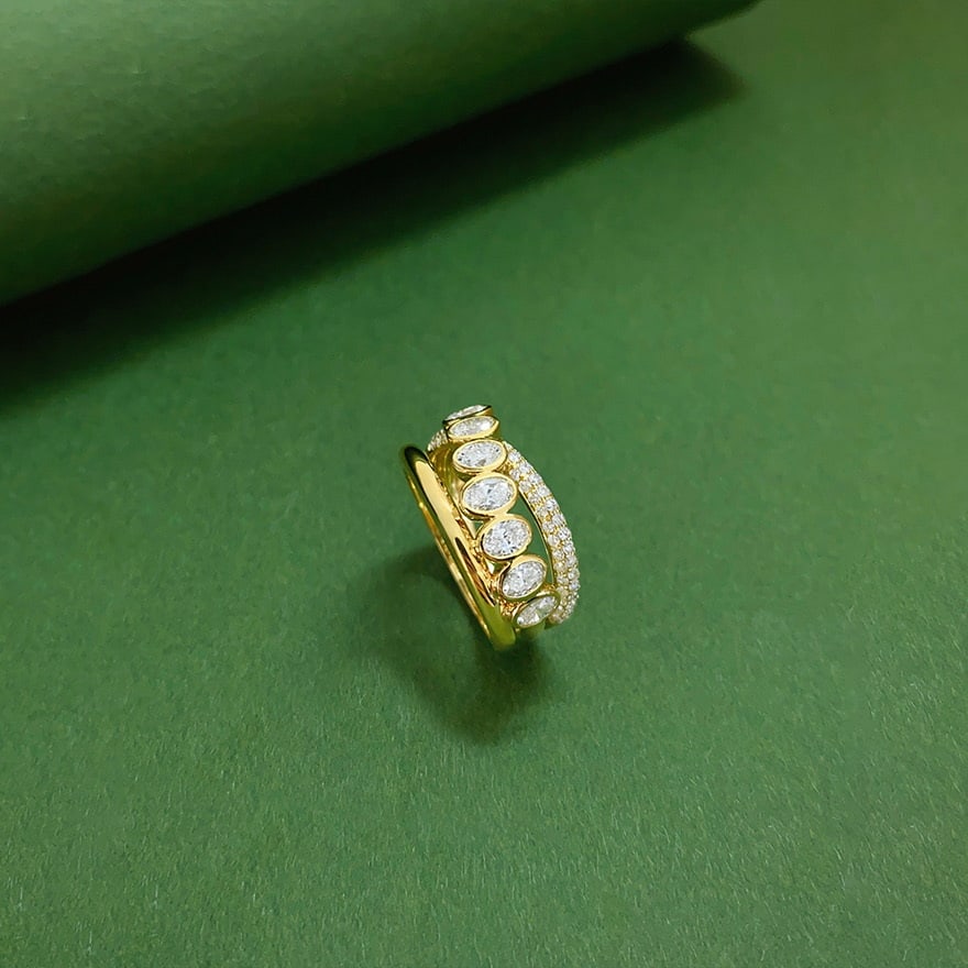 14k Gold 1.2 Ctw Natural H Diamond Ring - 3