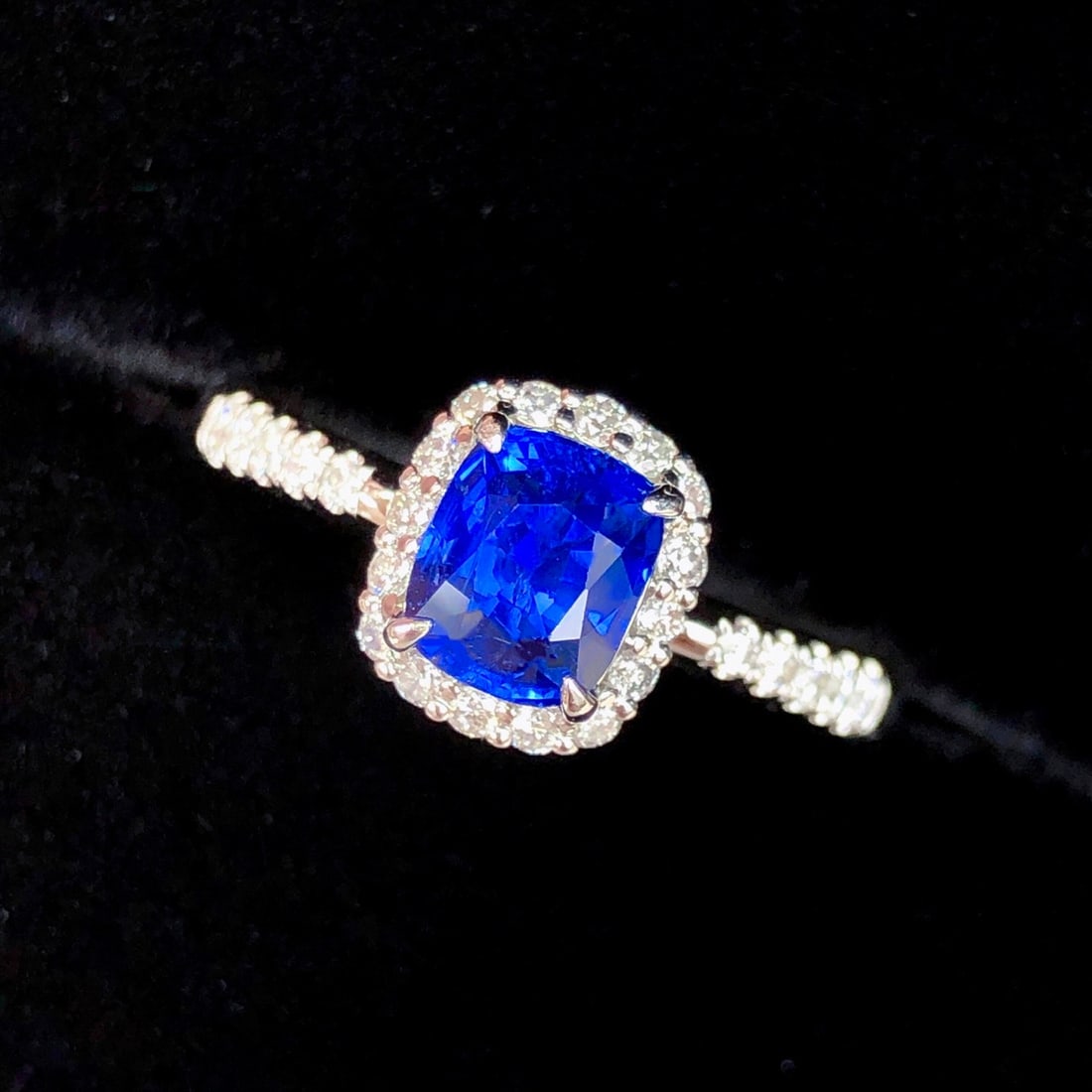 14k Gold 1.59 Ctw Natural Sapphire & Diamond Ring - 3