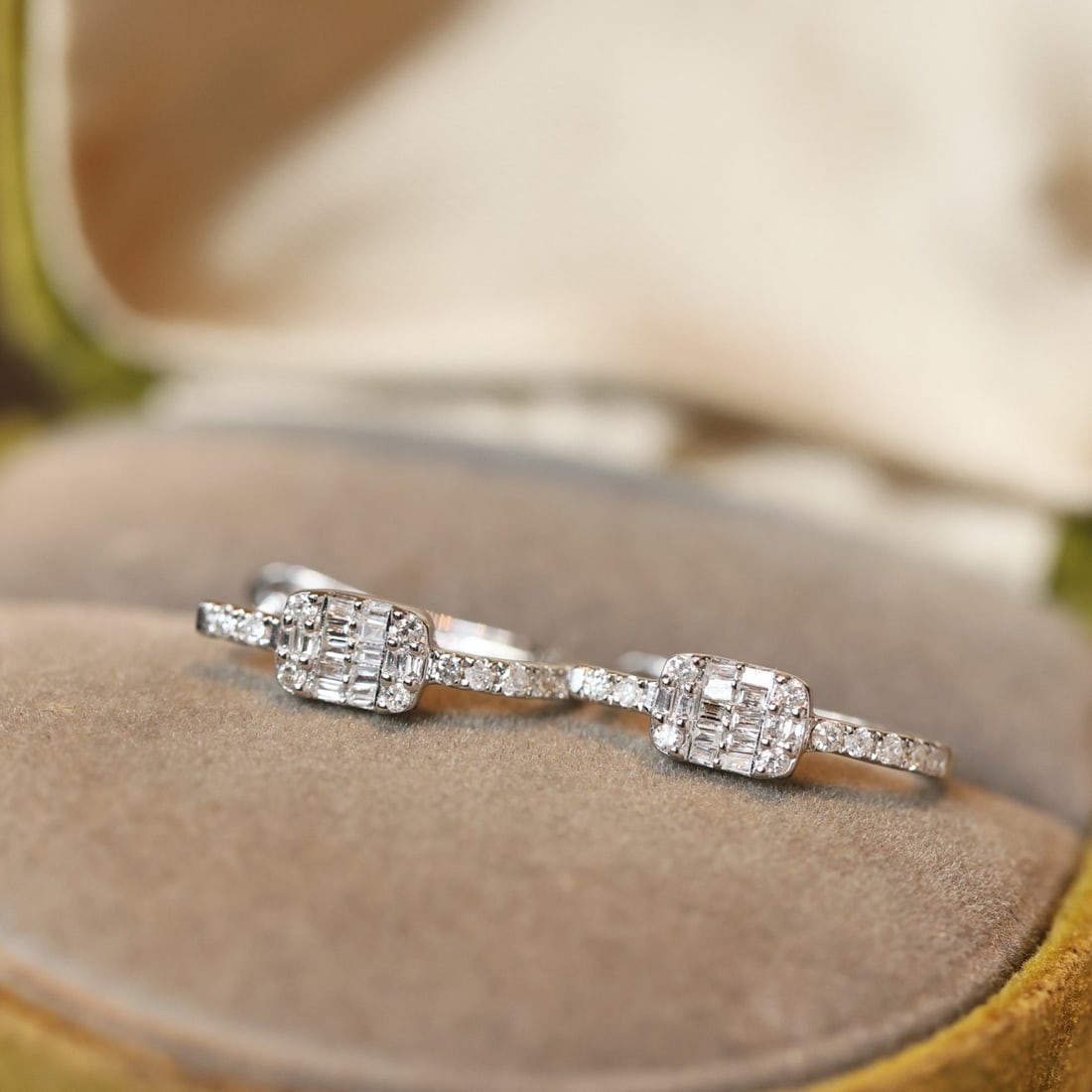 14k Gold 0.27 Ct Natural H Diamond Earrings - 5
