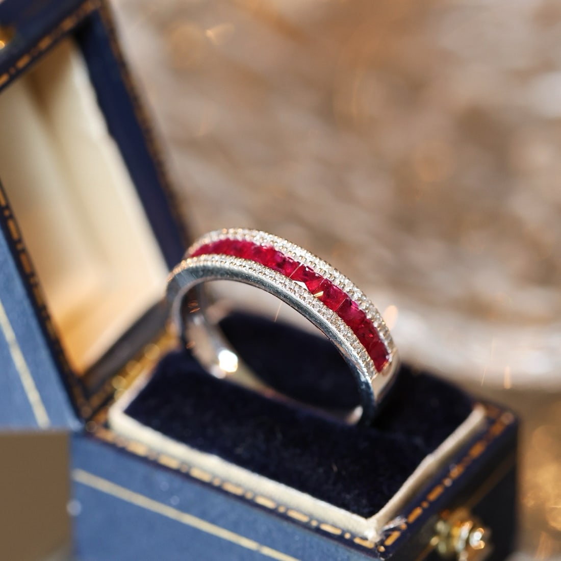 14k Gold 1.18 Ctw Natural Ruby & Diamond Ring - 3