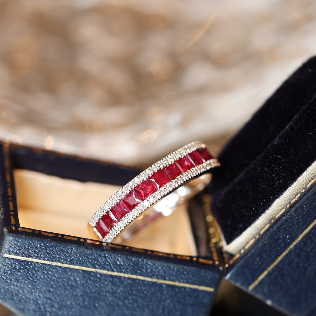 14k Gold 1.18 Ctw Natural Ruby & Diamond Ring - 4