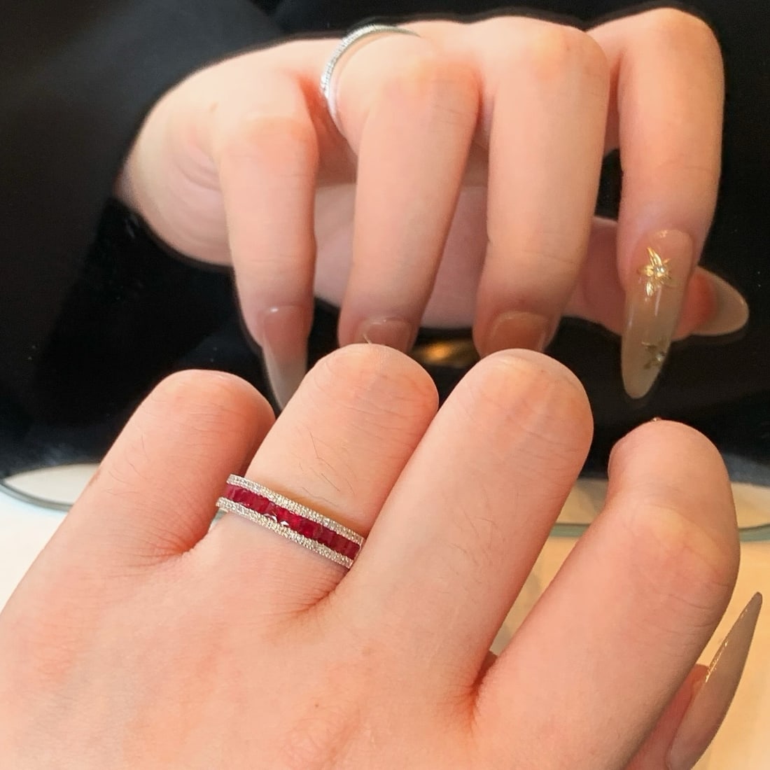 14k Gold 1.18 Ctw Natural Ruby & Diamond Ring - 5