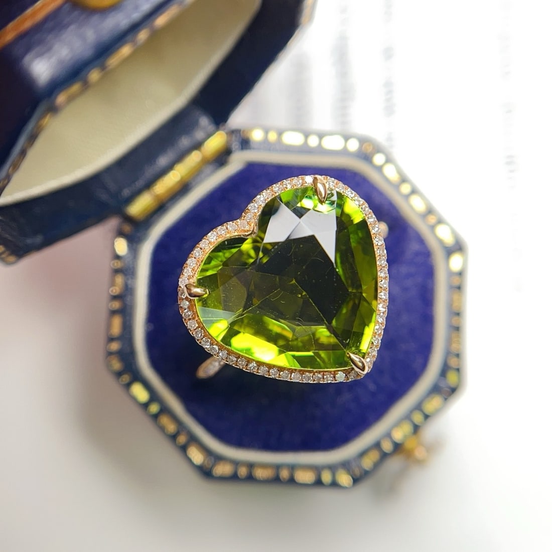 14k Gold 5.20 Ct Natural Tourmaline & Diamond Ring - 3