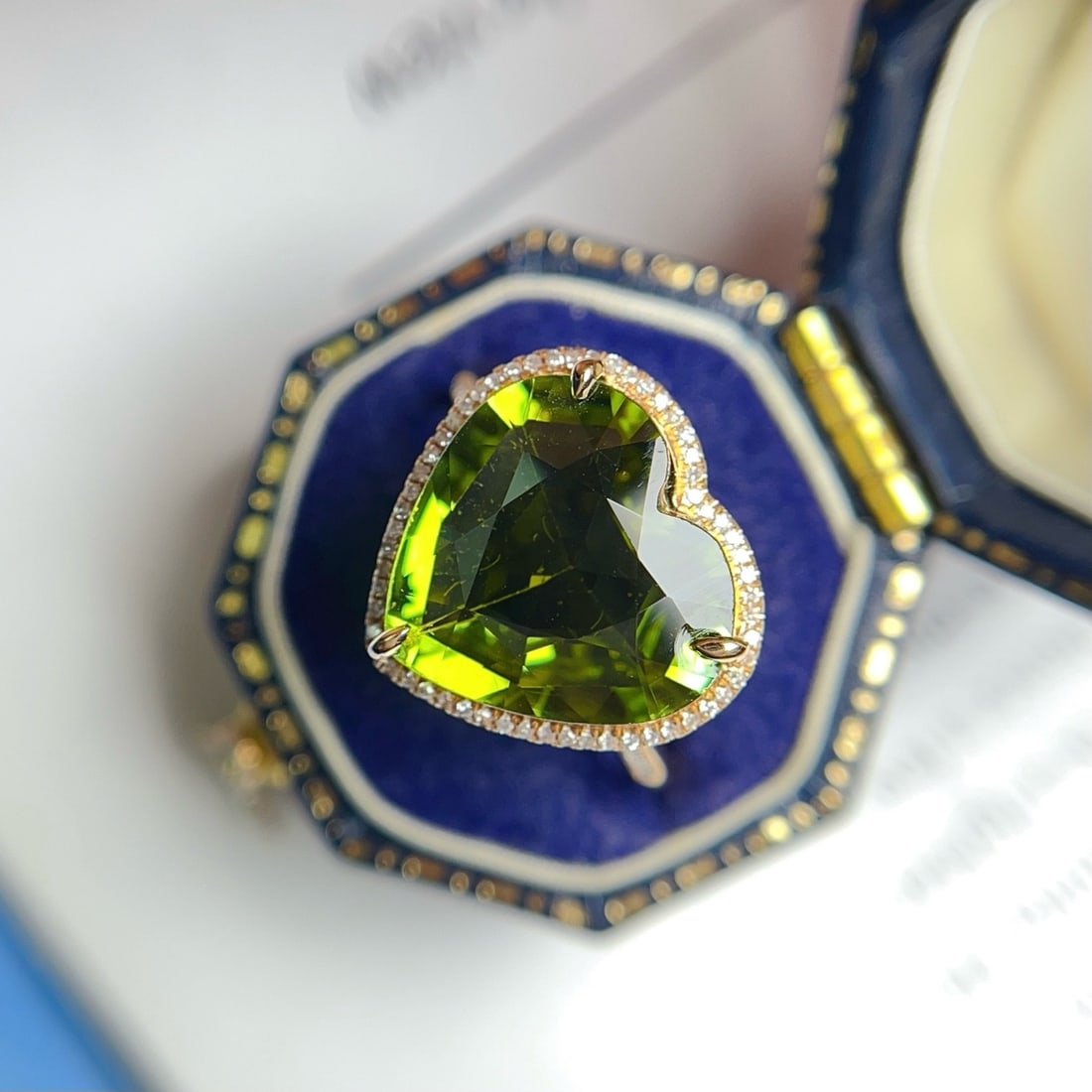 14k Gold 5.20 Ct Natural Tourmaline & Diamond Ring - 4