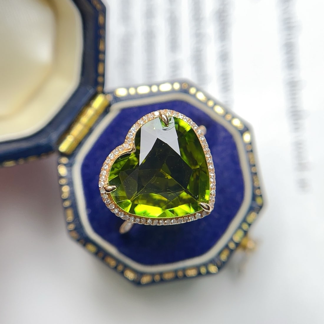 14k Gold 5.20 Ct Natural Tourmaline & Diamond Ring - 5